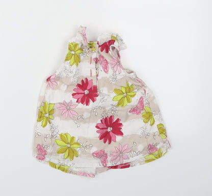 NEXT  Girls Pink Floral  Fit & Flare  Size 3-6 Months