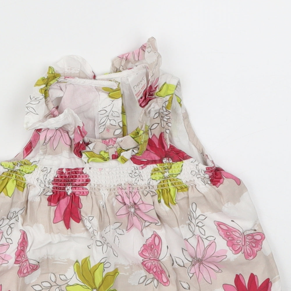 NEXT  Girls Pink Floral  Fit & Flare  Size 3-6 Months