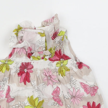 NEXT  Girls Pink Floral  Fit & Flare  Size 3-6 Months