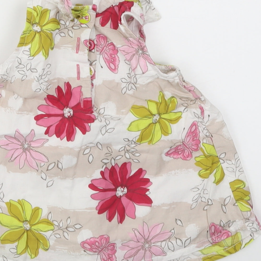 NEXT  Girls Pink Floral  Fit & Flare  Size 3-6 Months