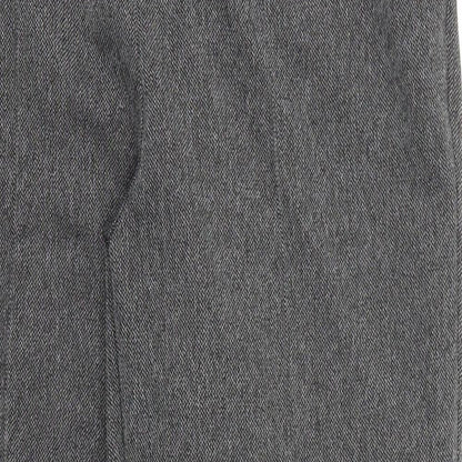M&S Womens Grey   Trousers  Size 14 L26 in - Stretch waistband