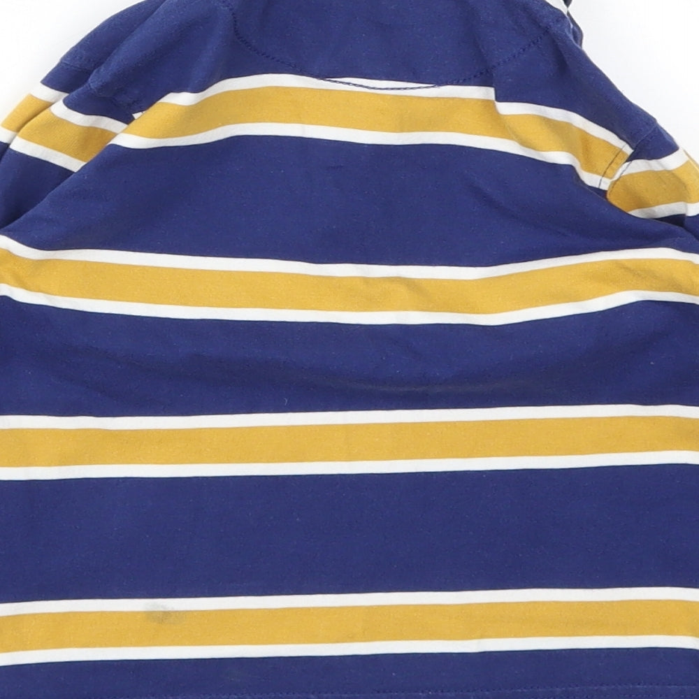jhon lewis Boys Blue Striped  Basic Polo Size 4 Years