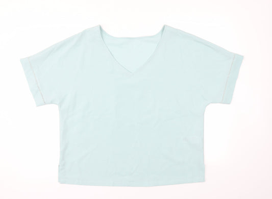Womens UK Size 14 M&S Blue Basic Blouse