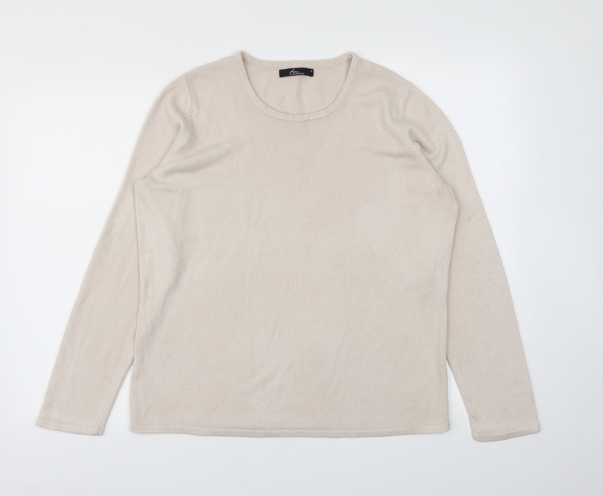 Bonmarché Womens Beige Pullover Jumper Size M
