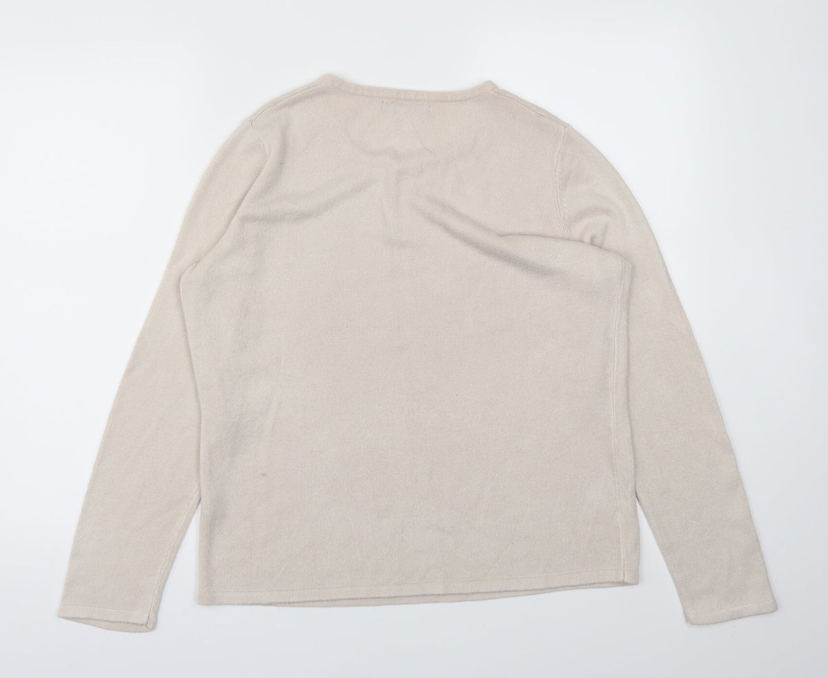 Bonmarché Womens Beige Pullover Jumper Size M