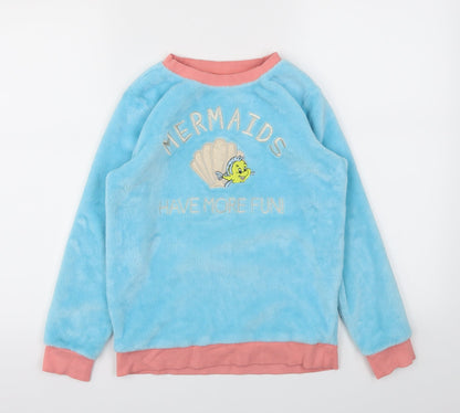 Disney Girls Blue Argyle/Diamond  Cami Pyjama Top Size 9-10 Years