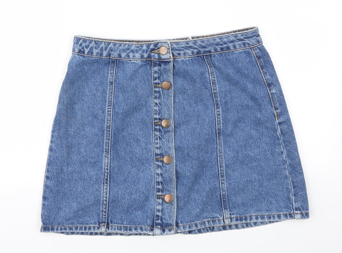 DENIM &CO  Womens Blue   A-Line Skirt Size 12