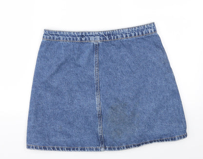 DENIM &CO  Womens Blue   A-Line Skirt Size 12