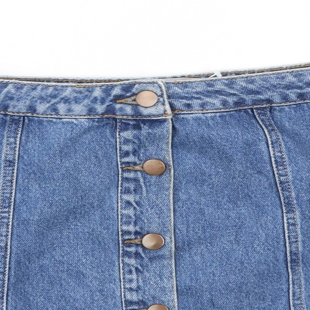 DENIM &CO  Womens Blue   A-Line Skirt Size 12