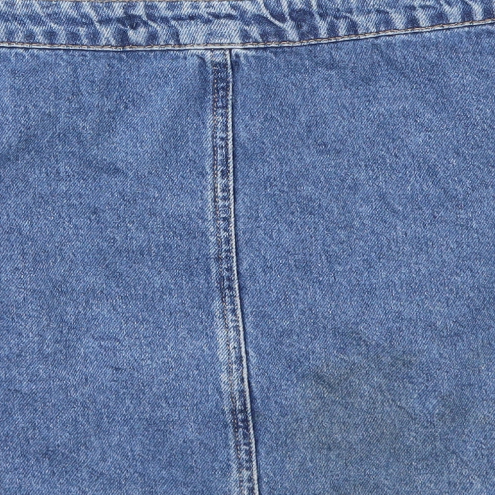 DENIM &CO  Womens Blue   A-Line Skirt Size 12