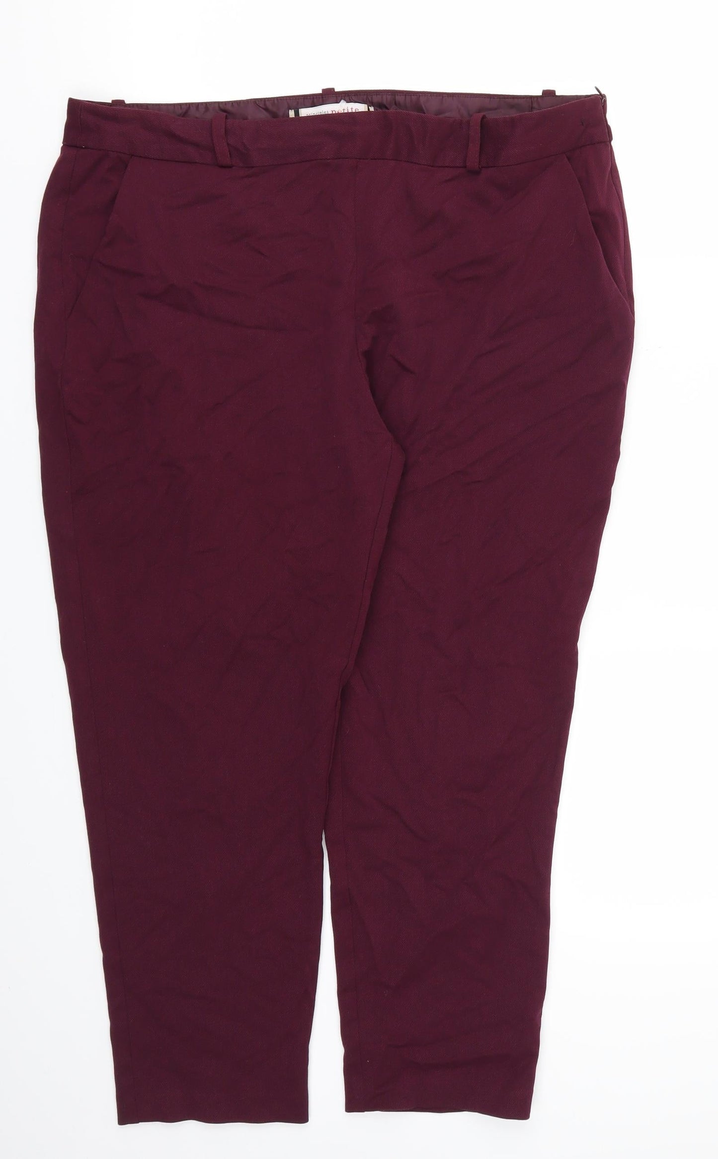 Princples Womens Purple   Trousers  Size 16 L25 in
