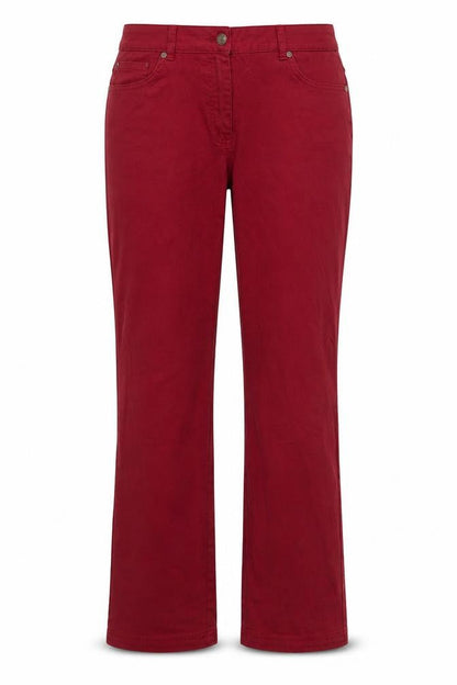 Thermolactyl Womens Red Houndstooth  Straight Jeans Size 10 L30 in