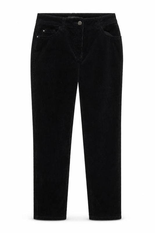 Womens UK Size 10 M&Co Regular Fit  Black Trousers