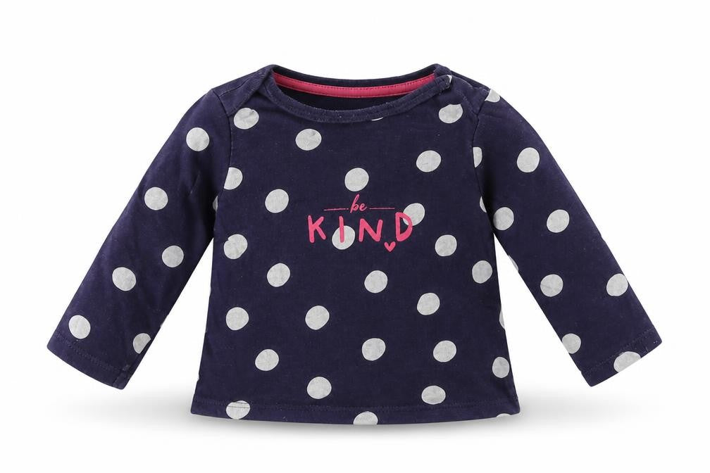 F&F Girls Blue Spotted  Basic T-Shirt Size 0-3 Months