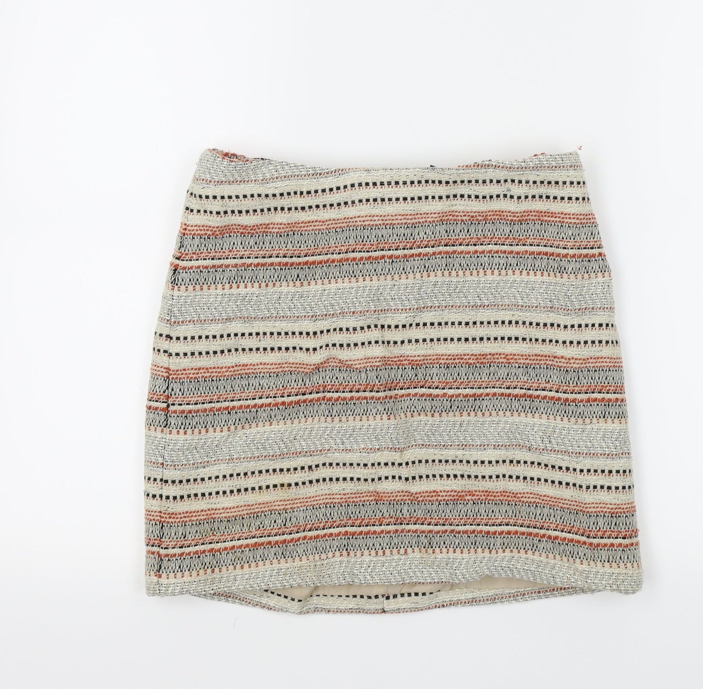 Primark Womens Multicoloured Striped  A-Line Skirt Size 10