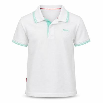 Slazenger Boys White   Basic Polo Size 7-8 Years