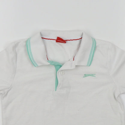 Slazenger Boys White   Basic Polo Size 7-8 Years