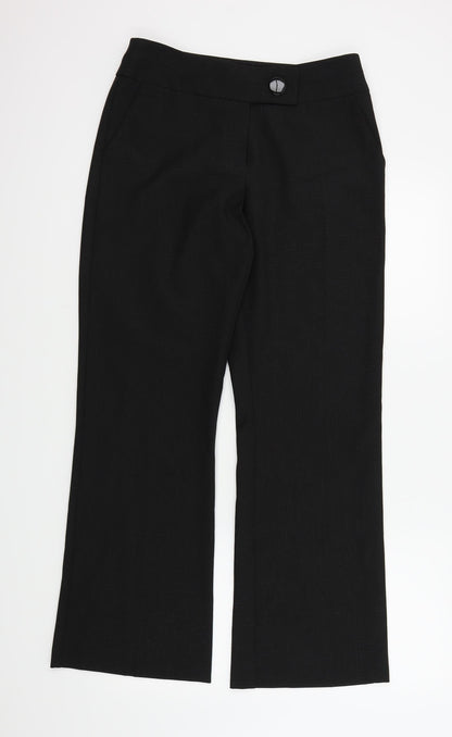 M&Co Womens Black   Trousers  Size 10 L29 in