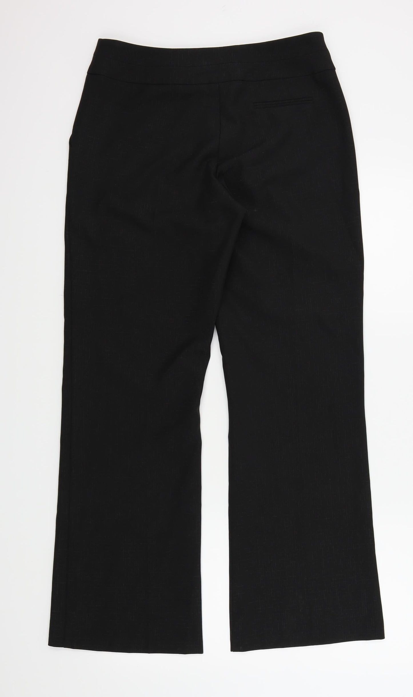 M&Co Womens Black   Trousers  Size 10 L29 in