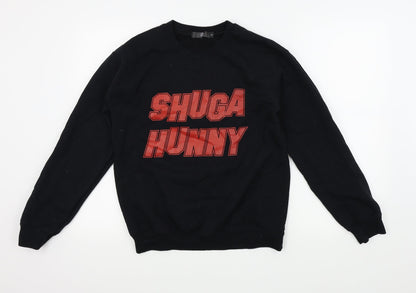 Missguided Womens Black   Pullover Jumper Size S  - SHUGA HUNNY