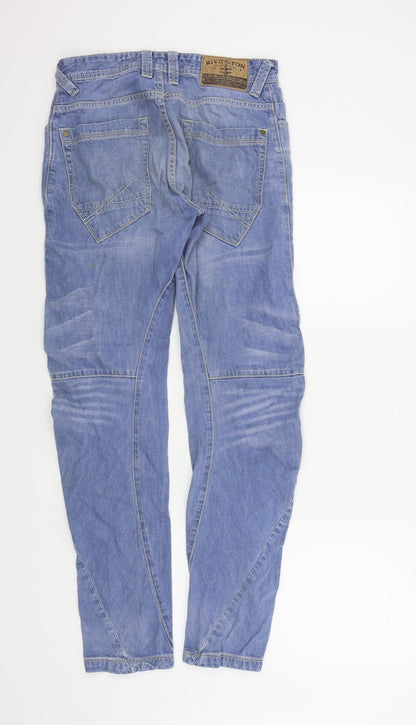 Mens UK Size 28 in RIVINGTON Regular Fit Skinny Blue Jeans