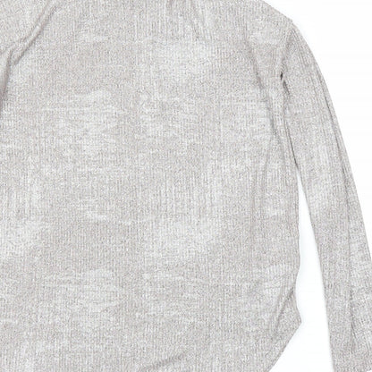 NEXT Womens Silver   Basic T-Shirt Size 8