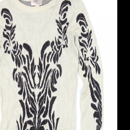 Love21 Womens Beige Floral  Jumper Dress  Size XS