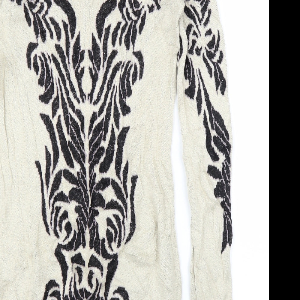 Love21 Womens Beige Floral  Jumper Dress  Size XS