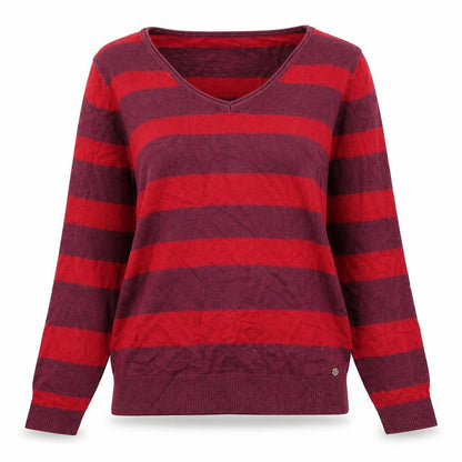 Preworn Womens Purple Striped  Pullover Jumper Size M