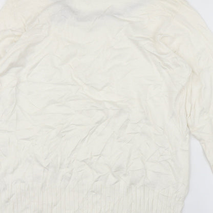 Isle Womens Ivory   Pullover Jumper Size L