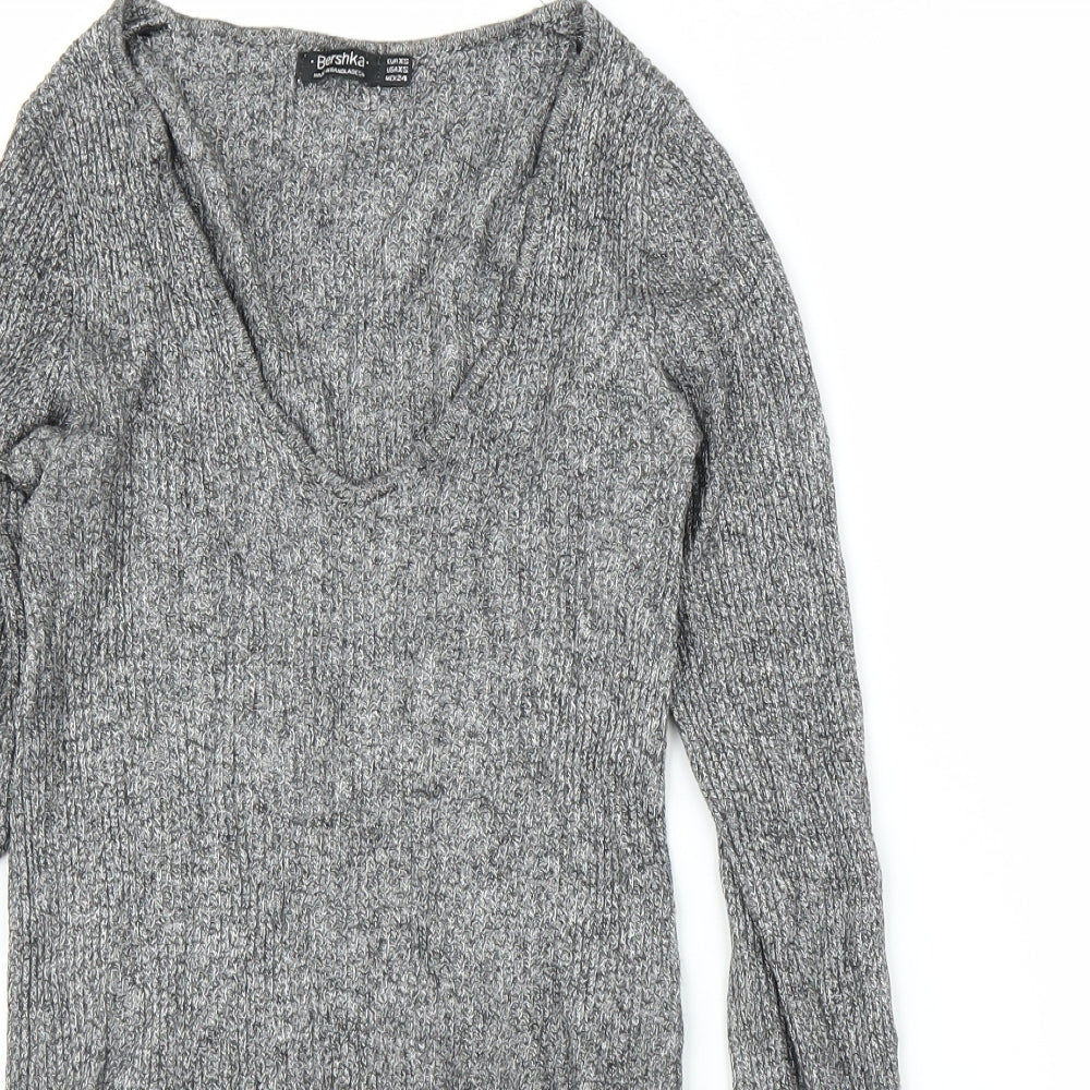 Bershka Womens Grey   Pullover Jumper Size XS
