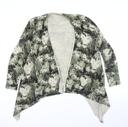 TU Womens Green Camouflage  Cardigan Jumper Size 12