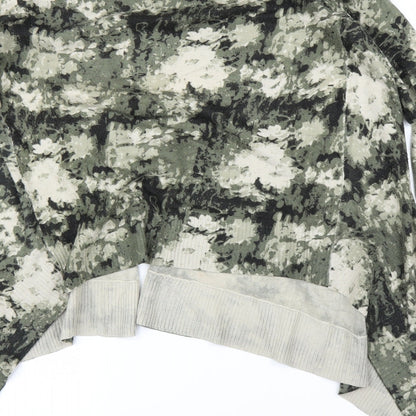 TU Womens Green Camouflage  Cardigan Jumper Size 12