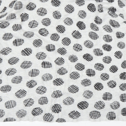 M&S Womens Grey   Pullover Jumper Size 12  - Circle pattern