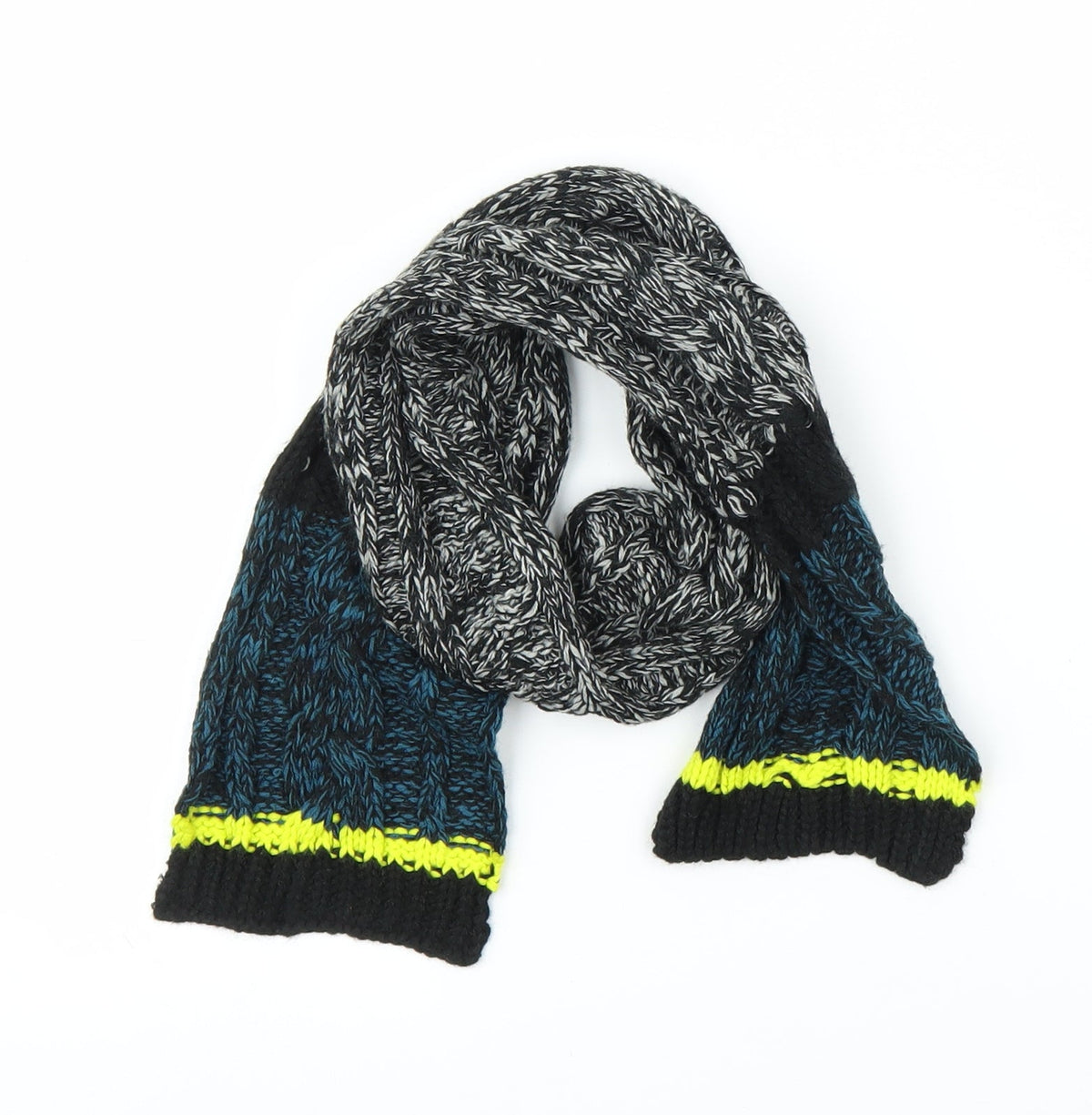 Preworn Boys Black   Scarf  Size Regular