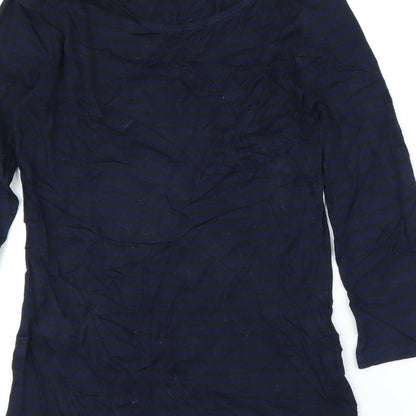 Womens UK Size S United Colors of Benetton Blue Tunic Blouse