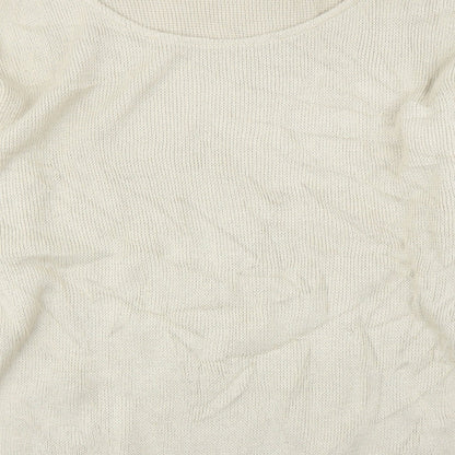 Boohoo Womens Beige   Pullover Jumper Size S