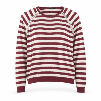 Dorothy Perkins Womens Purple Striped  Pullover Jumper Size 16