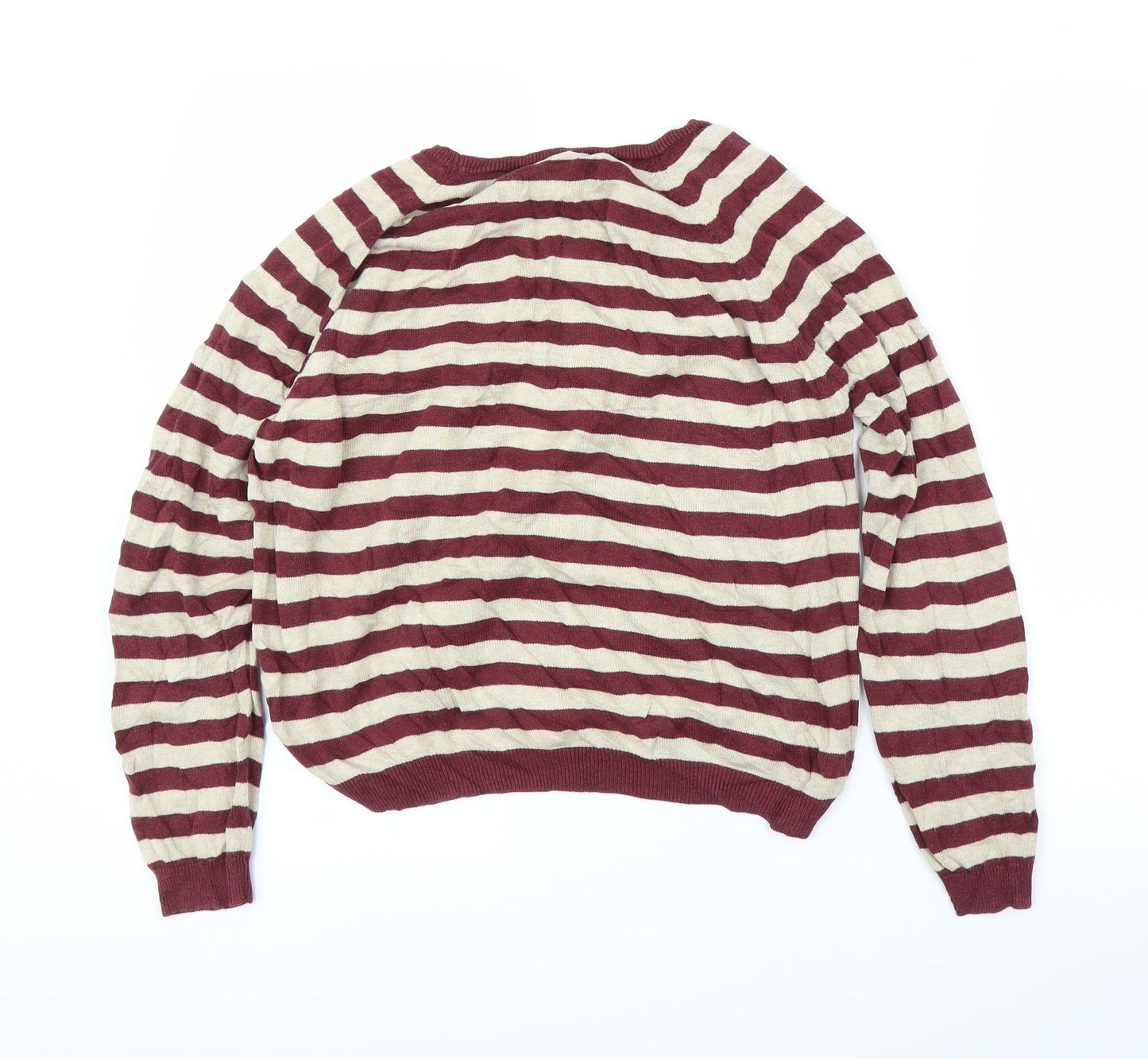 Dorothy Perkins Womens Purple Striped  Pullover Jumper Size 16
