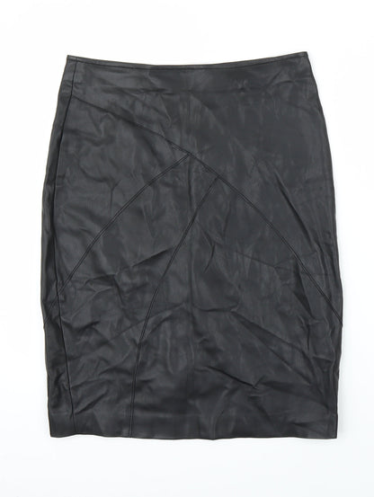 Linea Womens Black   Straight & Pencil Skirt Size 10