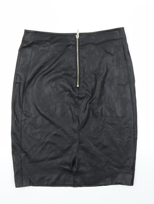 Linea Womens Black   Straight & Pencil Skirt Size 10