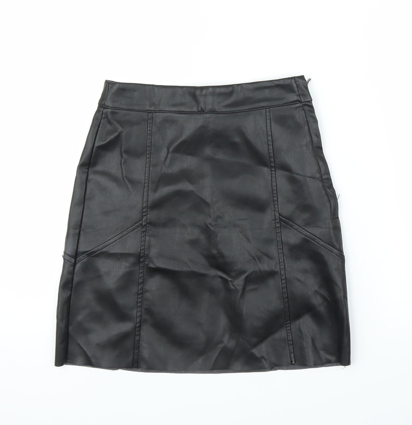 H&M Womens Black   A-Line Skirt Size 4