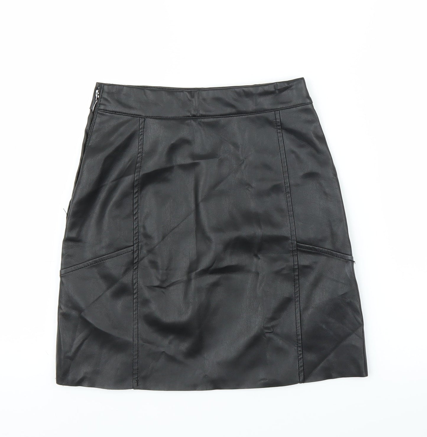H&M Womens Black   A-Line Skirt Size 4