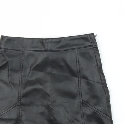 H&M Womens Black   A-Line Skirt Size 4