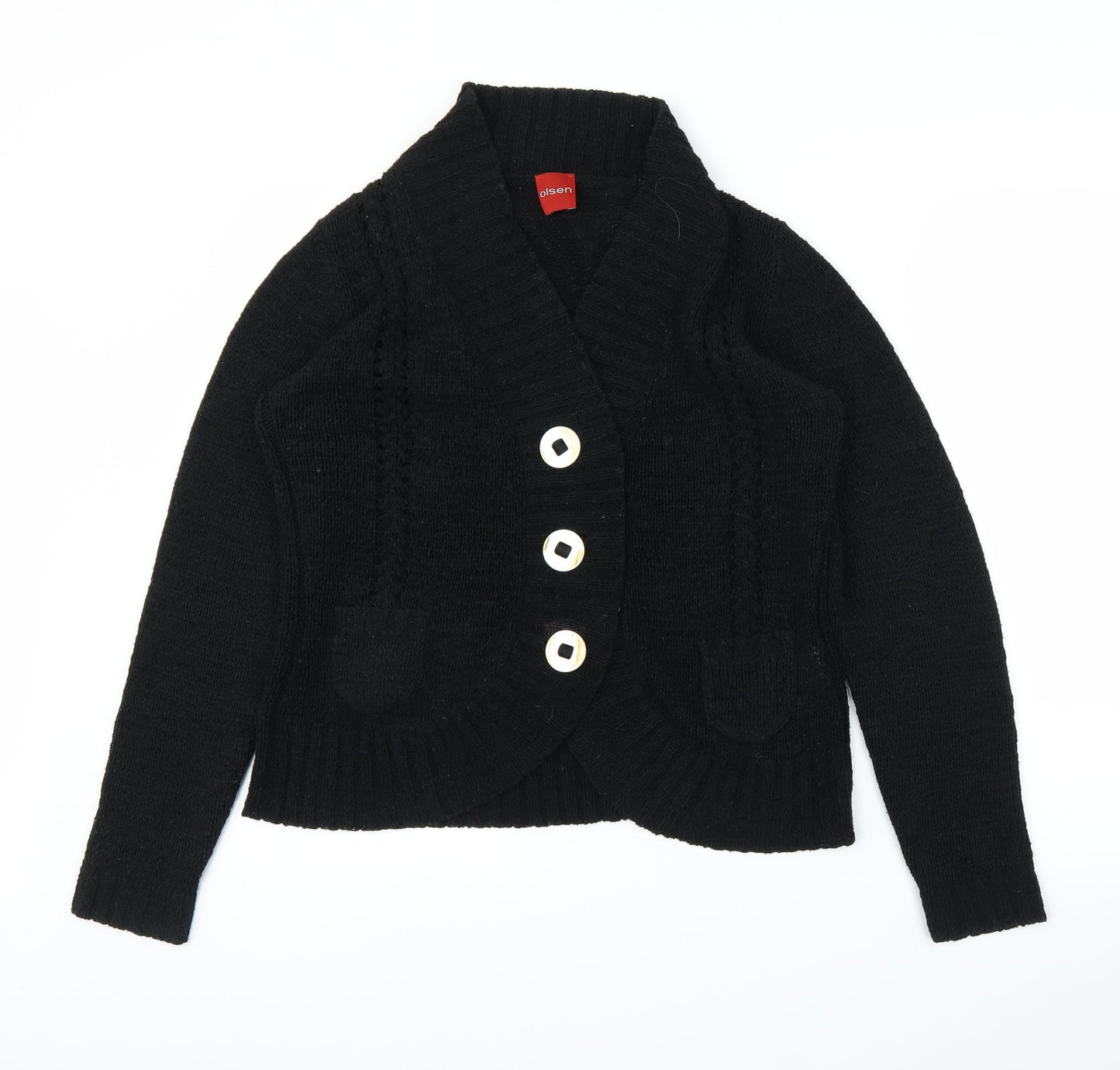 Olsen Womens Black   Cardigan Jumper Size 12