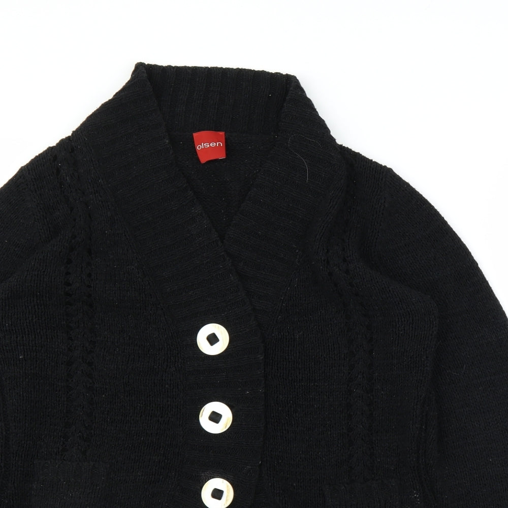 Olsen Womens Black   Cardigan Jumper Size 12