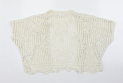 George Womens Ivory   Cardigan Jumper Size M