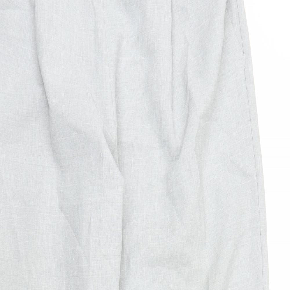 Womens UK Size 14 BHS Regular Fit Capri Grey Trousers