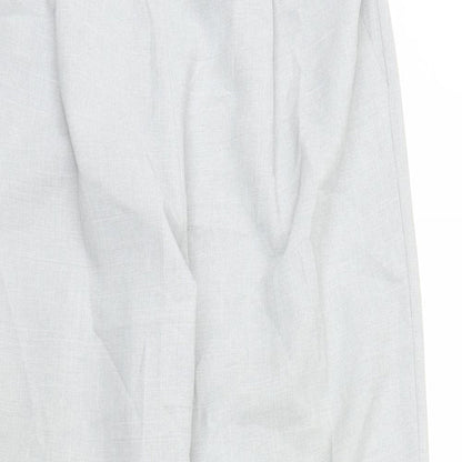 Womens UK Size 14 BHS Regular Fit Capri Grey Trousers