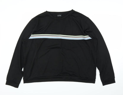 B. You Womens Black   Pullover Jumper Size 16